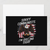 Grappig Sorry Communisten Ik Gril Vandaag Kaart (Voorkant / Achterkant)