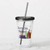 Grappig Sorry dat ik een acryl tuimelaar heb geboe Drinkbeker (Achterkant)