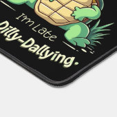 Grappig Sorry dat ik laat schildpad met retro esth Bureaumat (Hoek)