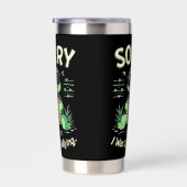 Grappig Sorry dat ik laat schildpad met retro esth Geïsoleerde Drinkbeker (Rechts)