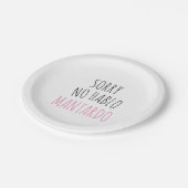 Grappig sorry, geen Hablo Mantardo Papieren Bordje (Gekanteld)