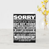 Grappig Sorry Ik Ben Een Siled Vrouw Van Mpy Oude Kaart (Gele Bloem)