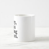 Grappig Sorry, ik rustte mijn ogen uit Koffiemok (Center)