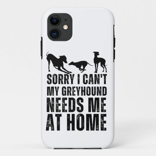 Grappig Sorry Kan Niet Mijn Windhond Heeft Me Nodi Case-Mate iPhone Case (Achterkant)