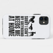 Grappig Sorry Kan Niet Mijn Windhond Heeft Me Nodi Case-Mate iPhone Case (Achterkant (horizontaal))