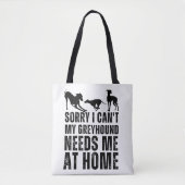 Grappig Sorry Kan Niet Mijn Windhond Heeft Me Thui Tote Bag (Voorkant)