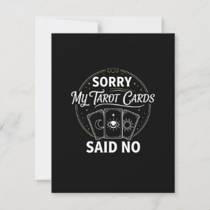 Grappig Sorry Mijn Tarotkaarten Zeiden Nee Sassy H Kaart