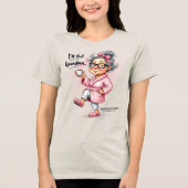 Grappig Sorry Not Sorry Oma Tri-Blend Shirt (Voorkant)