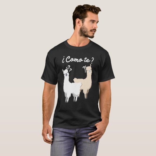 Grappig Spaans geschenk Como Te Llama ontwerp T Sh T-shirt (Voorkant volledig)