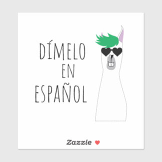 Grappig Spaans leraar cadeau Dímelo en Español Lla Sticker