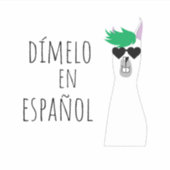 Grappig Spaans leraar cadeau Dímelo en Español Lla Sticker (Voorkant)