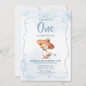 Grappig Spaans Lucky Duck Eerste Verjaardag Kaart (Voorkant)