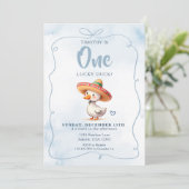 Grappig Spaans Lucky Duck Eerste Verjaardag Kaart (Staand voorkant)