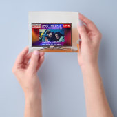 grappig sparen de foto van het datumnieuws flyer (Hand)