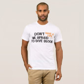 grappig sparen van een leven geeft bloed grappig t t-shirt (Voorkant volledig)