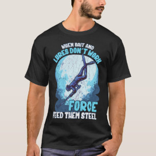 Grappig Spear Fishing Citaat Meme Nat Pak Spears T-shirt