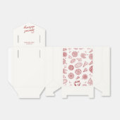 Grappig speciaal bezorging pizza baby shower bedankdoosjes (Uitgevouwen)