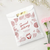 Grappig speciaal bezorging pizza baby shower bedankzakje (Gezegeld)