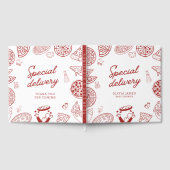 Grappig speciaal bezorging pizza baby shower gastenboek (Volledig)