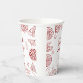 Grappig speciaal bezorging pizza baby shower papieren bekers (Links)