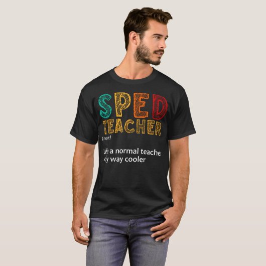Grappig Speciaal Onderwijs Ontwerp voor Mannen Vro T-shirt (Voorkant volledig)