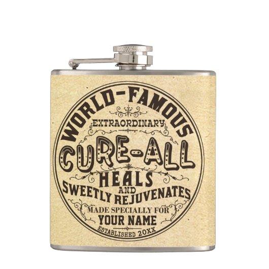 Grappig , speciaal ontworpen kure All Gag Gift Heupfles (Voorkant)