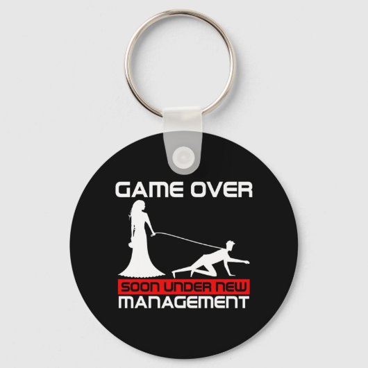 Grappig spel afgelopen bruid cadeau vrijgezellenfe sleutelhanger (Voorkant)