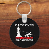 Grappig spel afgelopen bruid cadeau vrijgezellenfe sleutelhanger (Voorkant)