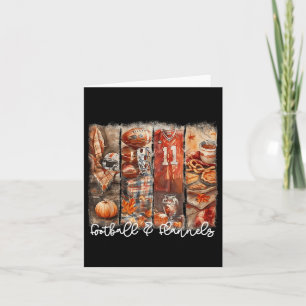 Grappig Spel Dag Football & Flannels Herfst Vi Kaart