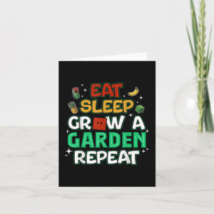 Grappig Spel Eet Slaap Groei Een Tuin Herhaal De G Kaart