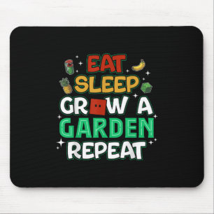 Grappig Spel Eet Slaap Groei Een Tuin Herhaal De G Muismat