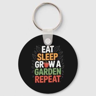 Grappig spel Eten Slapen Tuin Groeien Herhalen Gam Sleutelhanger