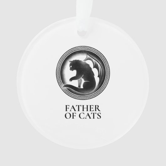 grappig spel met de groeten voor kattenliefhebbers ornament (voorkant)