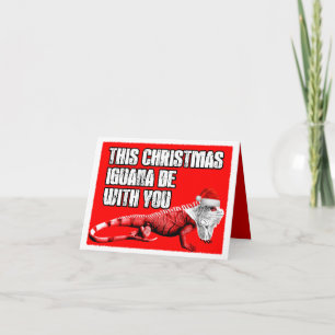 Grappig spel met woorden feestdagen kaart