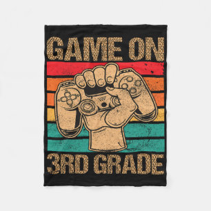 Grappig spel op 3e klas  retro terug naar school fleece deken