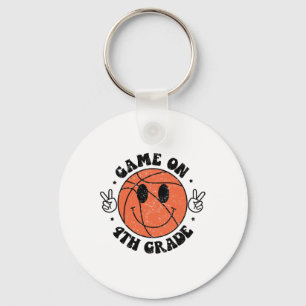 Grappig spel op 4e klas schets eerste schooldag sleutelhanger