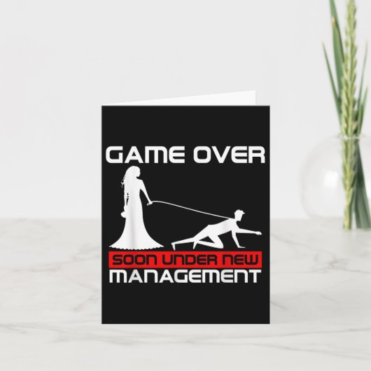 Grappig Spel Over Bruid Gift Bachelorette Wedding Kaart (Voorkant)