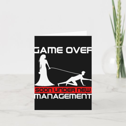 Grappig Spel Over Bruid Gift Bachelorette Wedding Kaart (Voorkant)