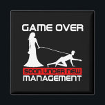 Grappig Spel Over Bruid Gift Bachelorette Wedding  Magneet<br><div class="desc">Grappig Spel Over Bruid Gift Bachelorette Trouwen Net Getrouwd</div>