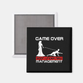 Grappig Spel Over Bruid Gift Bachelorette Wedding  Magneet (Voorkant / Achterkant)