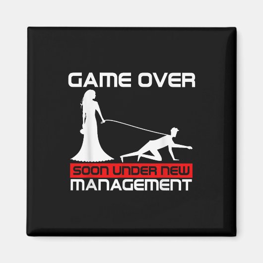 Grappig Spel Over Bruid Gift Bachelorette Wedding  Magneet (Voorkant)