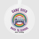 Grappig Spel Over Controller Docent Kinder Level U Ornament (voorkant)