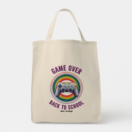Grappig Spel Over Controller Docent Kinder Level U Tote Bag (Achterkant)