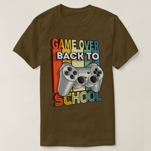 Grappig spel over Kinder videogame van leraar Teru T-shirt (Design voorkant)