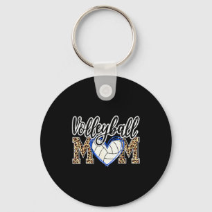 Grappig spel vrouwen volleybal luipaard bal moeder sleutelhanger