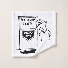 Grappig spelunking, Potholing of Caving thema Washandje