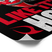 Grappig Spicy Chili Karate Ontwerp Chili Pepper Hu Poster (Hoek)