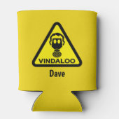 Grappig Spicy Food Vindaloo Gas Mask Joke Blikjeskoeler (Achterkant)