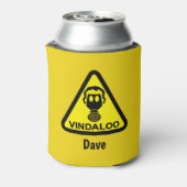 Grappig Spicy Food Vindaloo Gas Mask Joke Blikjeskoeler (Blikje Achterkant)