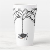 Grappig Spiders Cartoon Cust. Witte latte Mok (Voorkant)